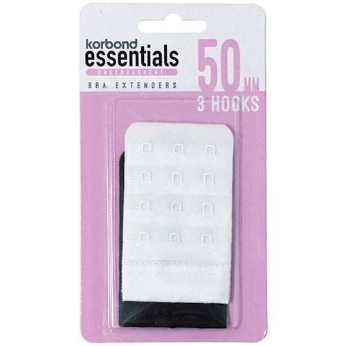 Korbond Essentials Bra Extender 50mm 3hook 2pk