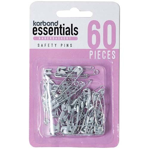 Korbond Essentials Safety Pins 60pcs