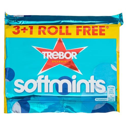 Trebor Spearmint Softmint 3+1 Pack