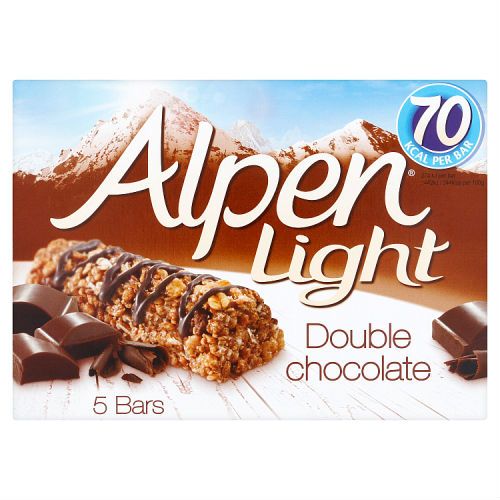 Alpen Light Double Chocolate Bar 5x19g