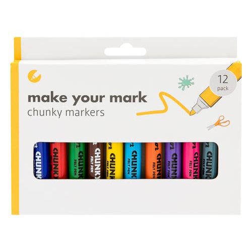 Chunky Markers 12 Pack