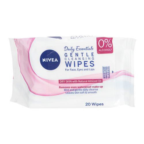 Nivea 3 In 1 Gentle Cleansing Wipes Dry Skin 20
