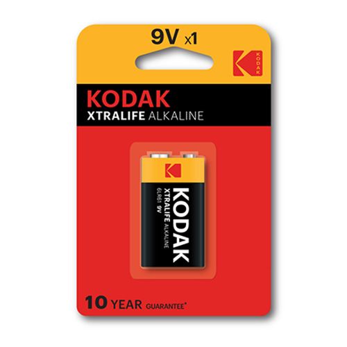 Kodak Xtralife Alkaline 9v Battery 1pk