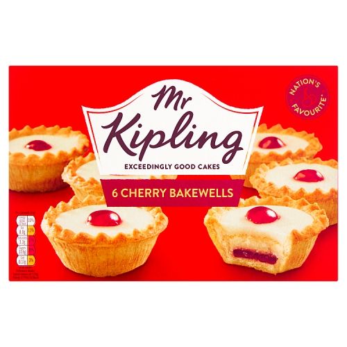 6pk Mr Kipling Cherry Bakewell