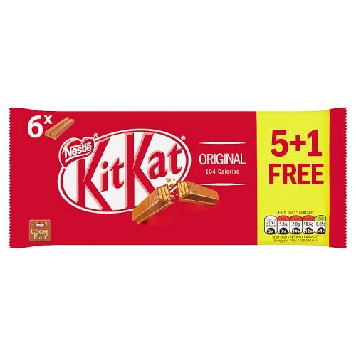 Kit Kat 2 Finger Milk Chocolate 5+1 Free 6x20.7g