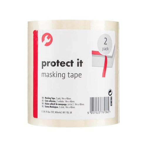 Hannon Mask Tape 48mmx14m 2pk
