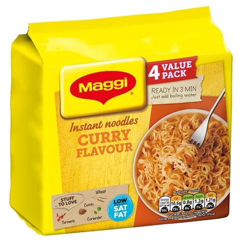 Maggi 3 Minute Instant Noodles Curry 4x59.2g