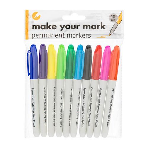 Permanent Markers 10 Pack