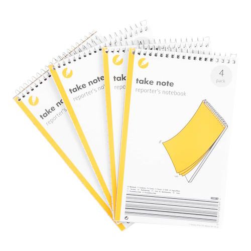Reporters Notebook 4 Pack