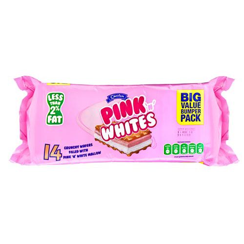 14pk Pink N White Wafer