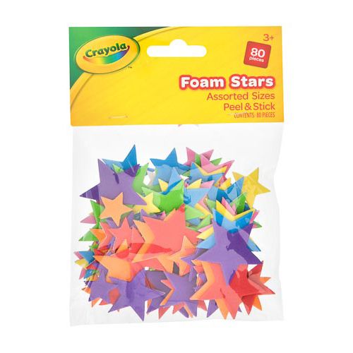 Crayola Foam Stars 80 Pack