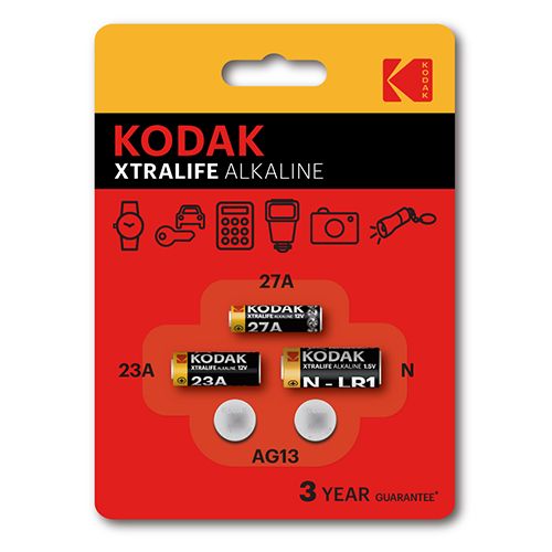 Kodak Xtralife Alk Combo 5pk