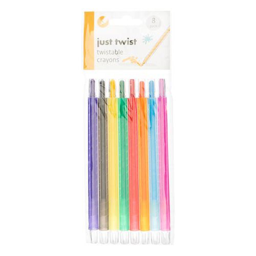 Twistable Wax Crayons 8pk
