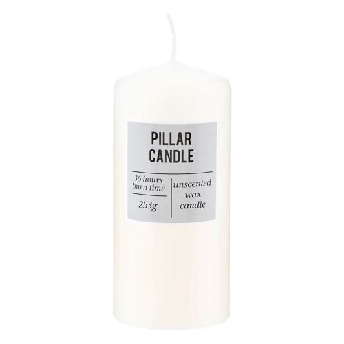 Unscented White Pillar Candle Pm1.00