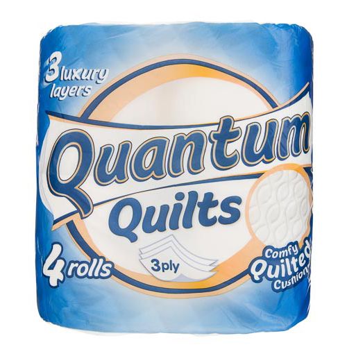 Quantum Quilts Toilet Tissue Standard 4pk
