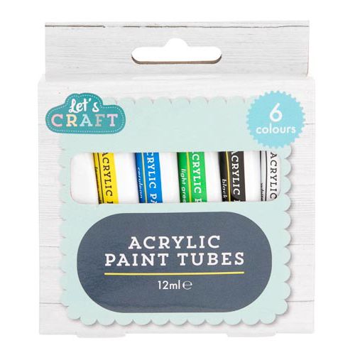 Acrylic Paint Tubes 6x12ml