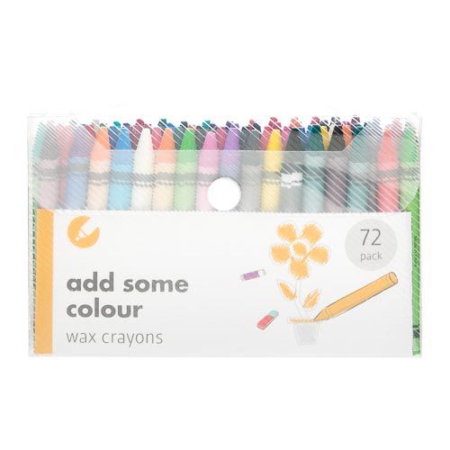 Wax Crayons 72 Pack