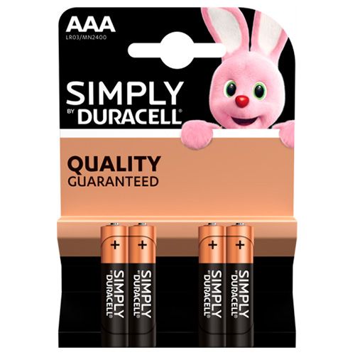 Duracell Simply Aaa 4pk