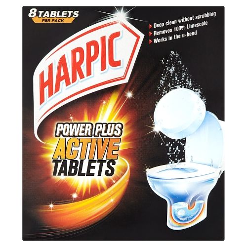 Harpic Powerplus Active Tablets Toilet Cleaner 8pk