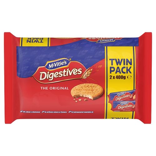 McVities Digestives Original Twin Pack 2x400g