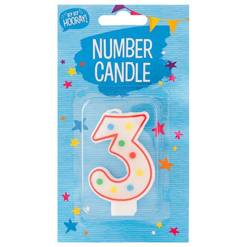 3 Birthday Candle