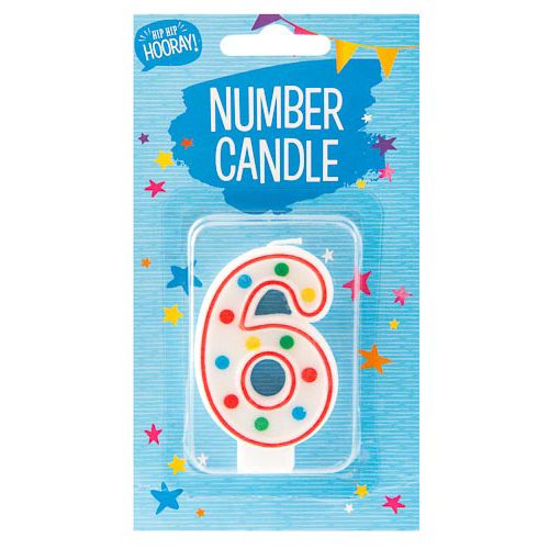 6 Birthday Candle