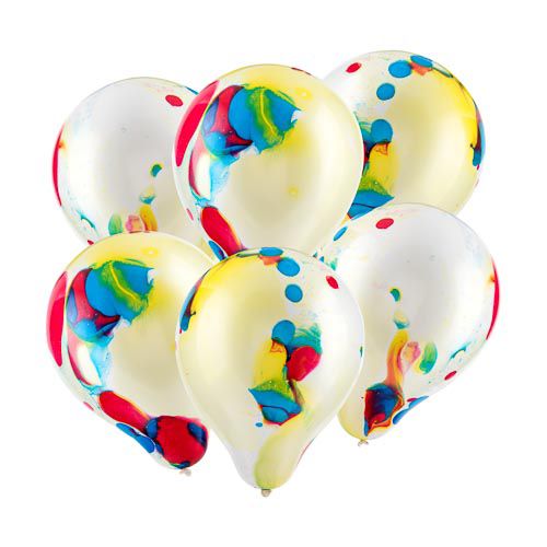 Assorted Marble Balloons 15 Pack
