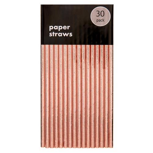 Metallic Paper Straws 30pk