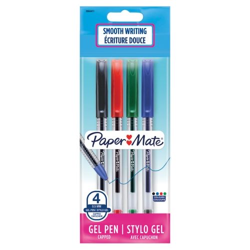 Papermate Gel Pen Assorted 4 Pack