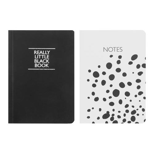 Mono A6 Hardback Notebook 2pk
