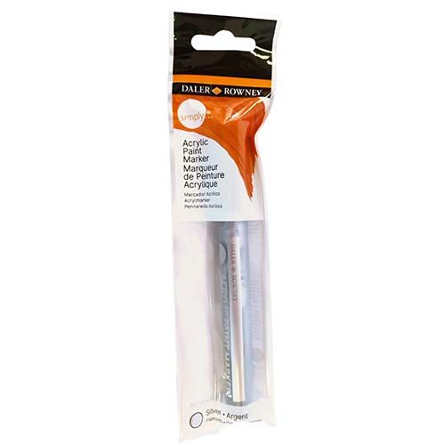 Daler-Rowney Simply Acrylic Marker Pen Silver