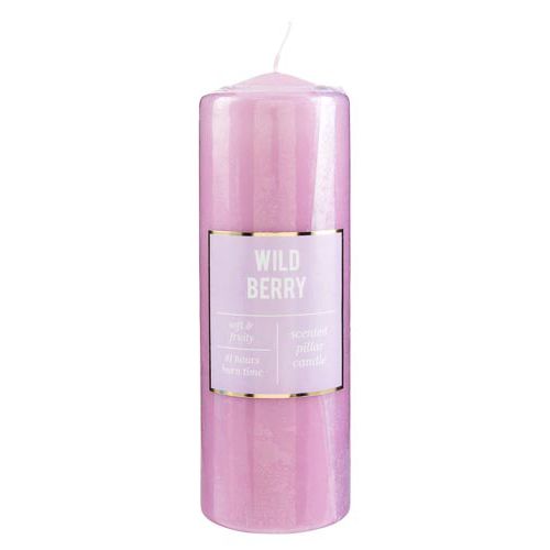 Pillar Candle Glitter Berry Pm2.00