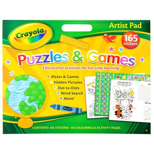 Crayola Puzzles & Games Artist Pad