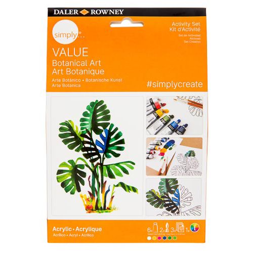 Simply Value Acrylic Paint Project Set - Botanical
