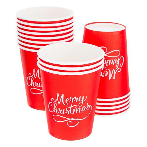 Christmas Paper Cups 16pk