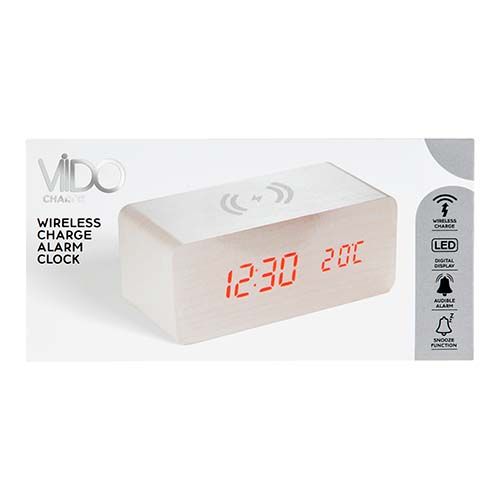 Viido W/less Charge Alarm Clk