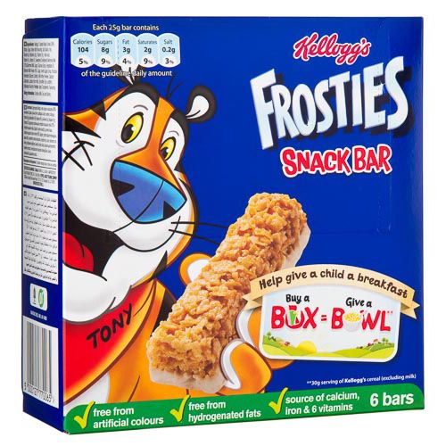 Kelloggs Frosties Cereal Bars 6 X 25g