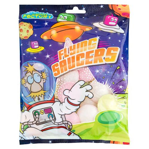 Crazy Candy Factory Flying Saucers Bag 44g