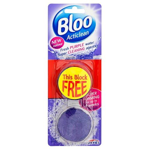 Bloo In Cistern Toilet Block Purple Water 2x38g