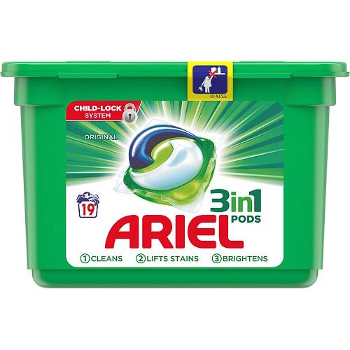 Ariel 3in1 Pods Washing Capsules Original 19w