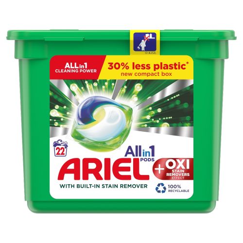 Ariel +oxy Stain Removers All In 1 Pods 22w