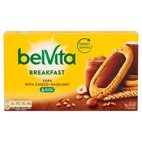 Belvita Tops Choco Hazelnut 5x50g