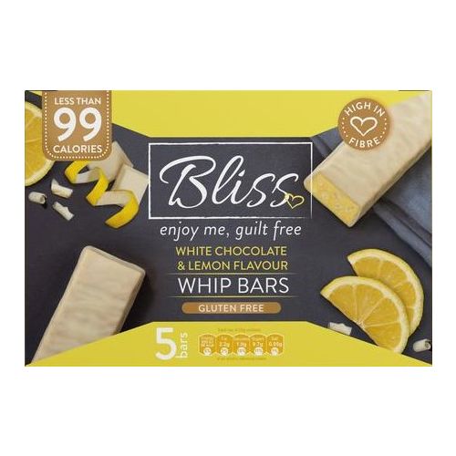 Bliss White Choc Lemon Whip Bars 125g