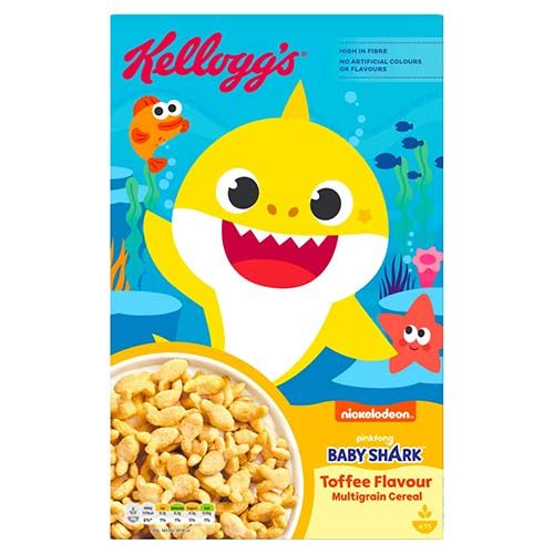 Kelloggs Baby Shark Toffee Flavoured Cereal 350g