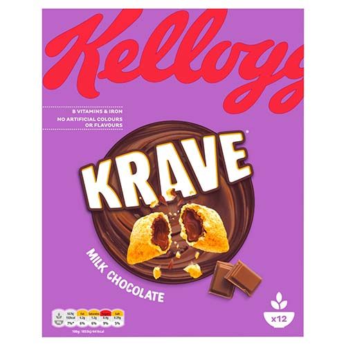 Kelloggs Krave Milk Chocolate 375g