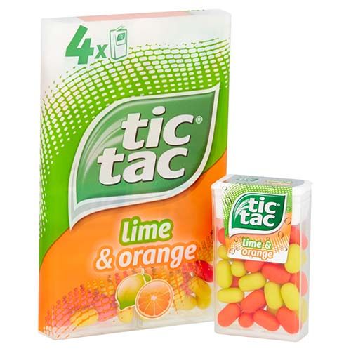 Tic-Tac Lime & Orange 4x18g