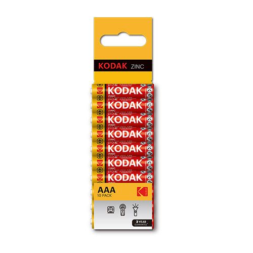 Kodak Zinc AAA Batteries 10 Pack